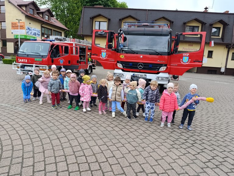 Wizyta przedszkolaków w Straży Pożarnej